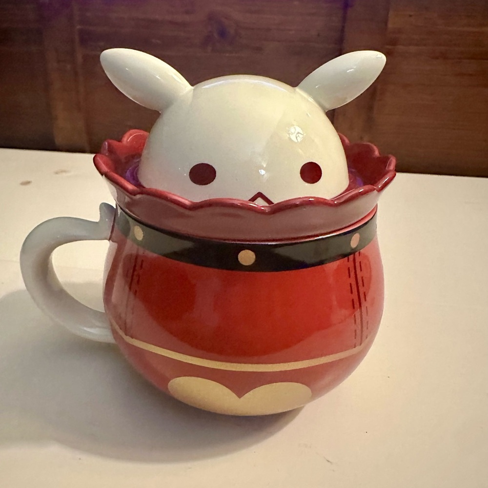 Genshin Impact Klee Bomb Ceramic Mug With Lid Coffee Mugs Water Cups